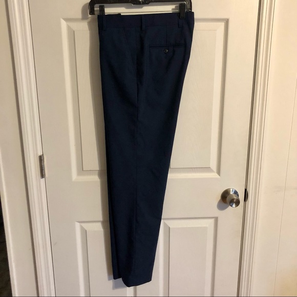 J Ferrar Navy Suit Pants Slim Fit Like 